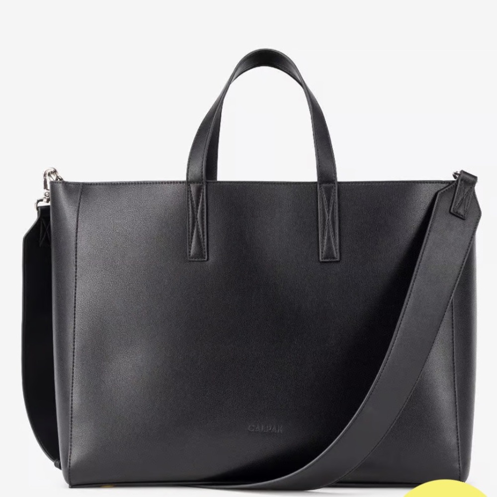 Calpak Haven Laptop Tote Bag in black